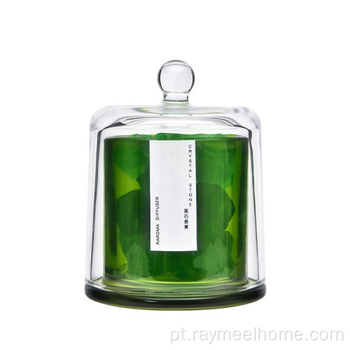 Pedra de aroma de cristal de luxo com óleo de fragrância